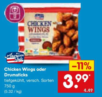 Chicken Wings oder Drumsticks