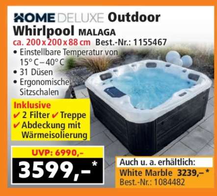 Outdoor Whirlpool MALAGA