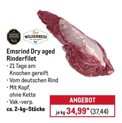Emsrind Dry aged Rinderfilet