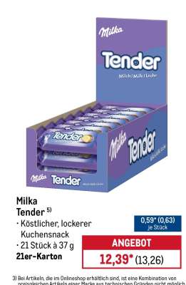 MILKA Tender