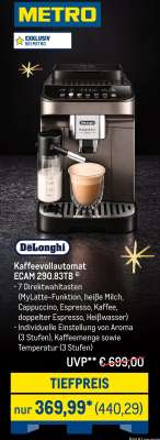 DeLonghi Kaffeevollautomat ECAM 290.83TB