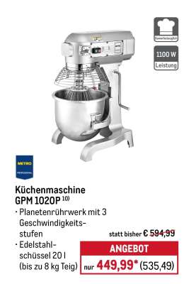 Küchenmaschine GPM 1020P