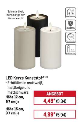 LED Kerze Kunststoff