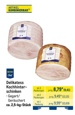 Delikatess Kochhinterschinken
