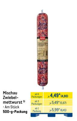 Mischau Zwiebelmettwurst