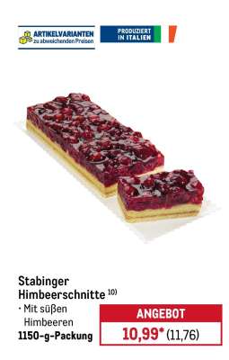 Stabinger Himbeerschnitte