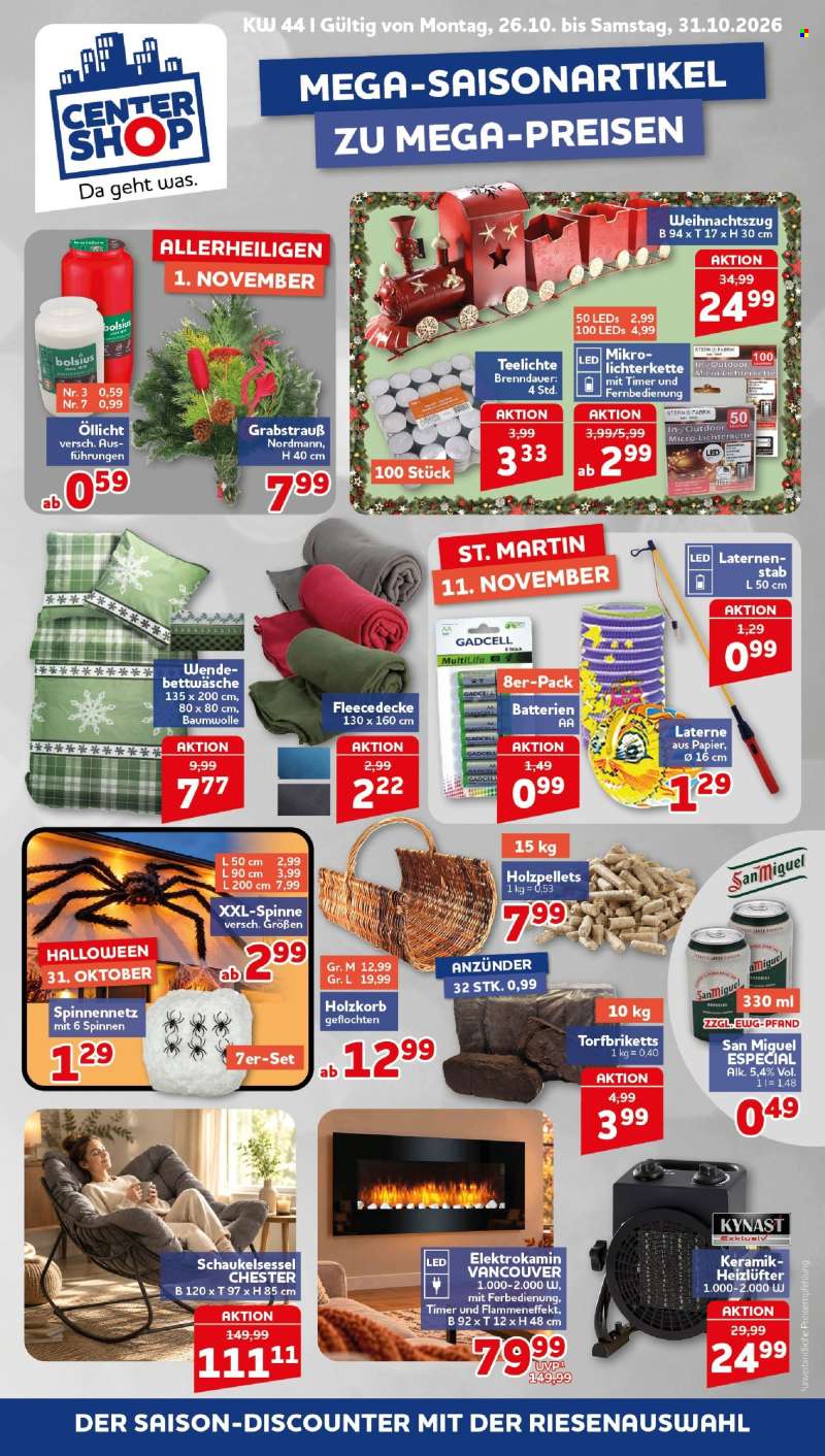 Prospekte CENTERSHOP - 26.10.2026 - 31.10.2026.