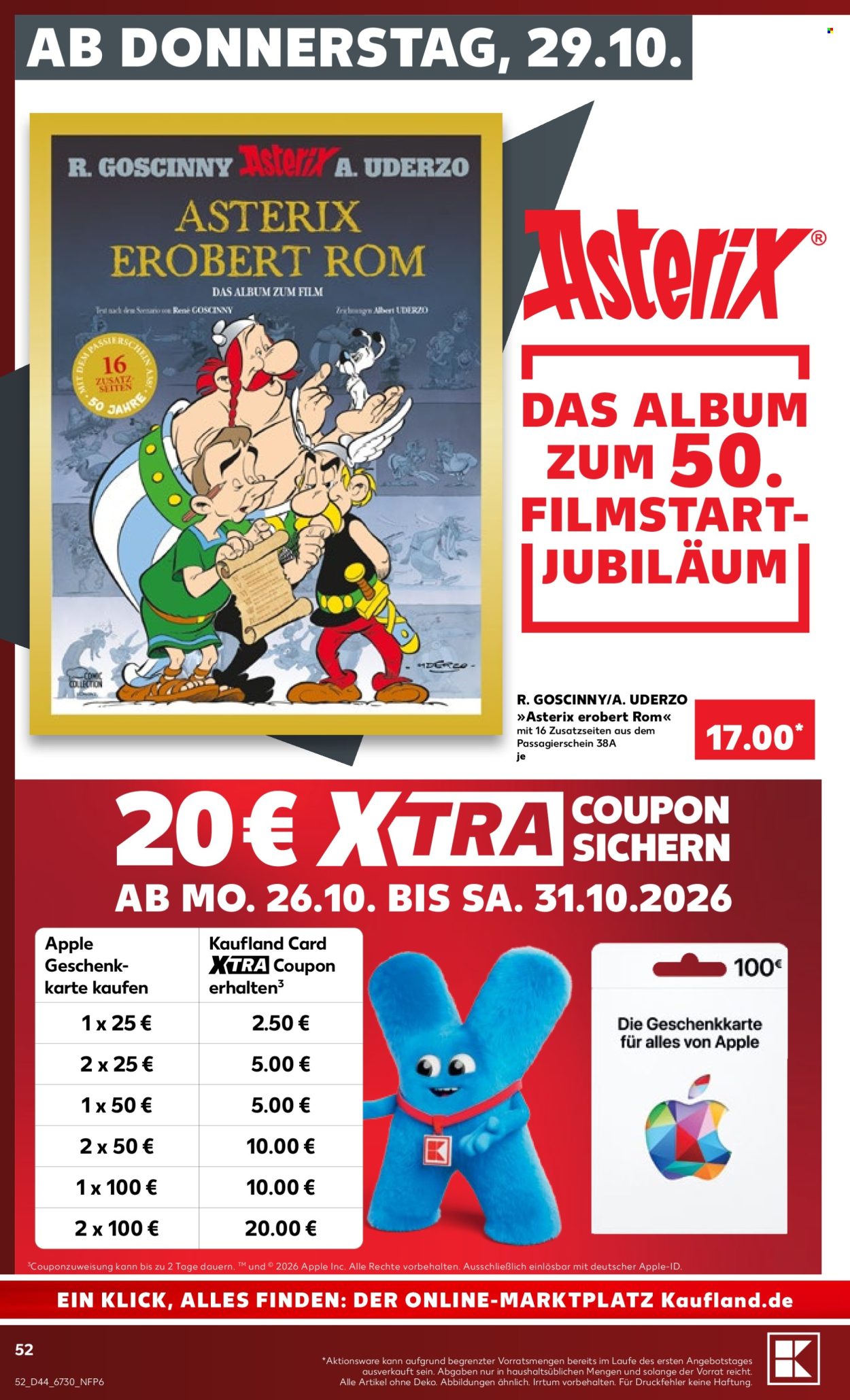 Kaufland Prospekte  - 26.10.2026 - 31.10.2026. Seite 52