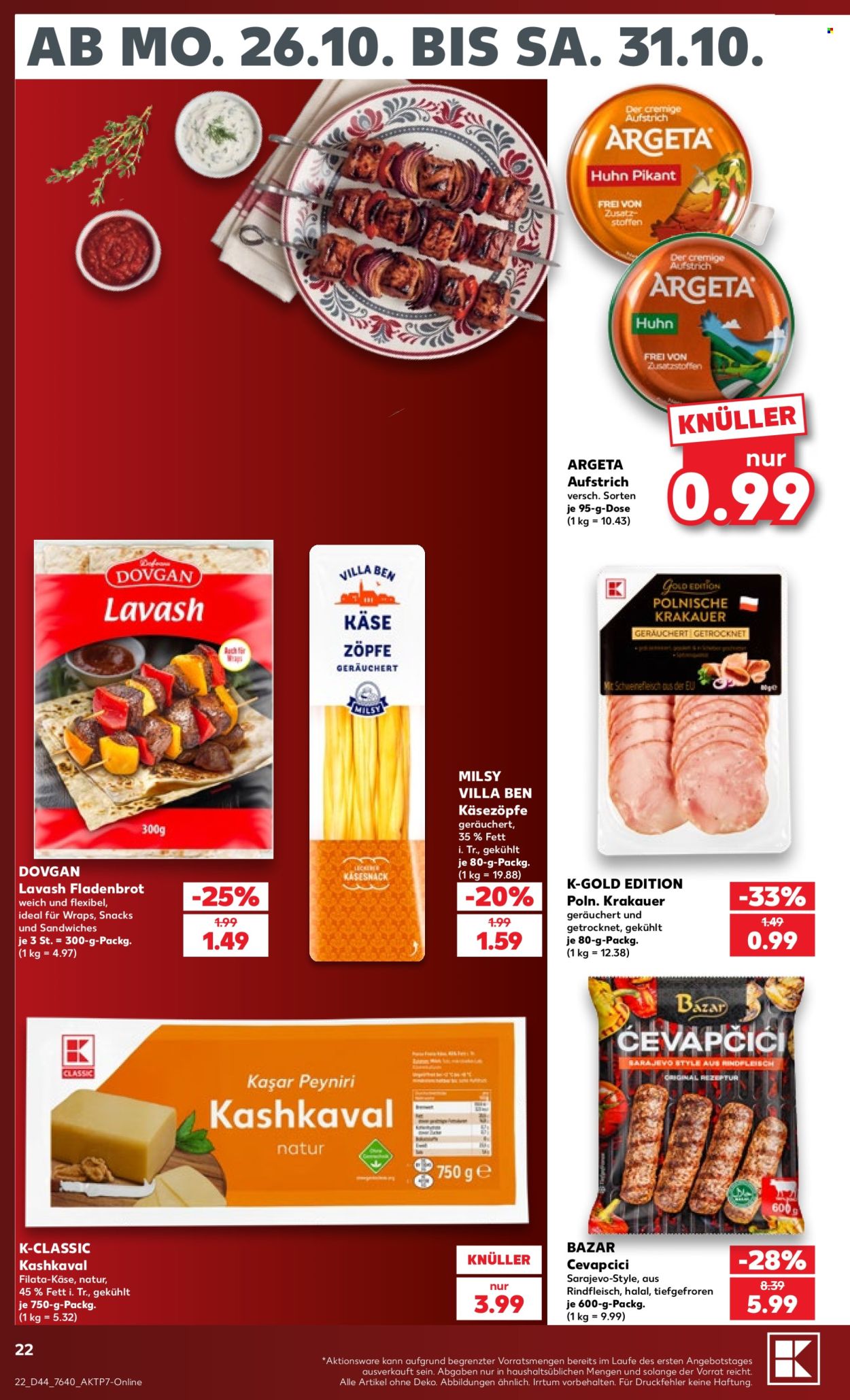 Kaufland Prospekte  - 26.10.2026 - 31.10.2026. Seite 22