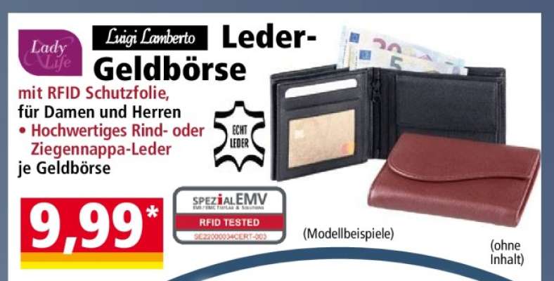 Luigi Lamberto Leder-Geldbörse