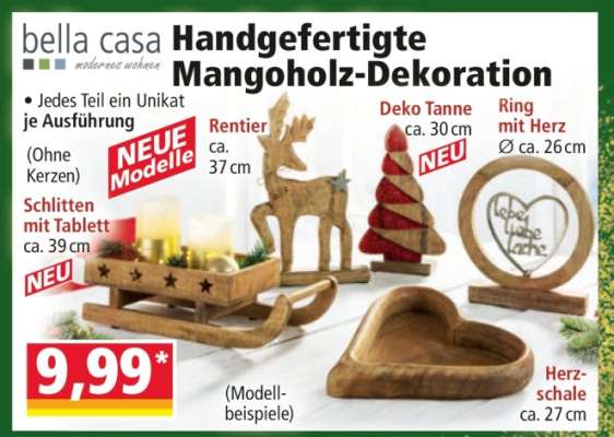 Handgefertigte Mangoholz-Dekoration