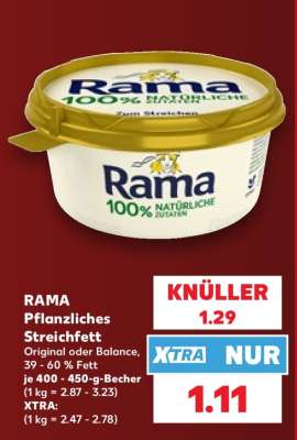 RAMA Pflanzliches Streichfett