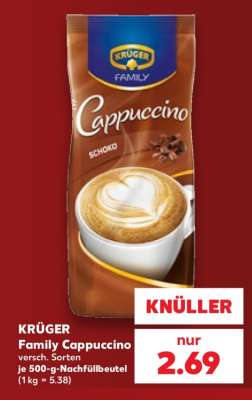 KRÜGER Family-Cappuccino
