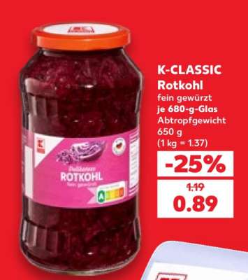 K-CLASSIC Rotkohl