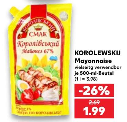 KOROLEWSKIJ Mayonnaise
