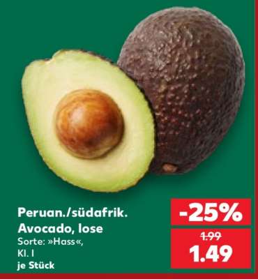 Peruan./südafrik. Avocado, lose