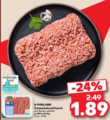 K-PURLAND Schweinehackfleisch
