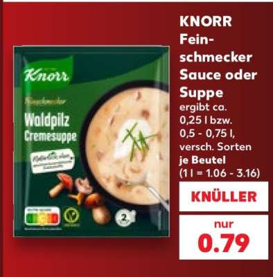 Knorr Feinschmecker Sauce oder Suppe
