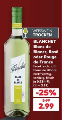 BLANCHET Blanc de Blancs, Rosé oder Rouge de France