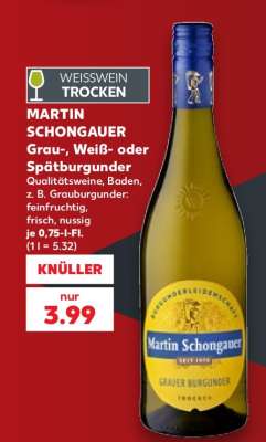 MARTIN SCHONGAUER Grau-, Weiß- oder Spätburgunder