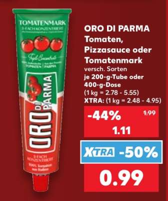 ORO DI PARMA Tomaten, Pizzasauce oder Tomatenmark