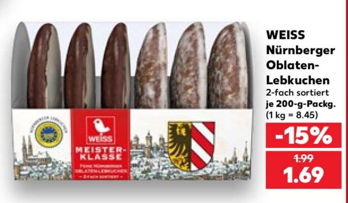 WEISS Nürnberger Oblaten-Lebkuchen