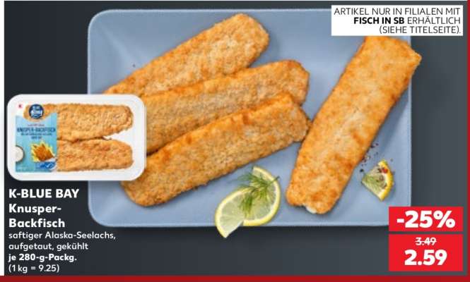 K-BLUE BAY Knusper- Backfisch