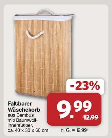 Faltbarer Wäschekorb