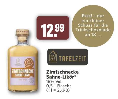 Zimtschnecke Sahne-Likör