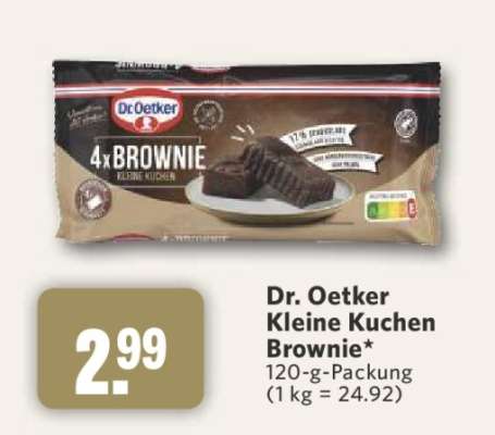 Dr. Oetker Kleine Kuchen Brownie