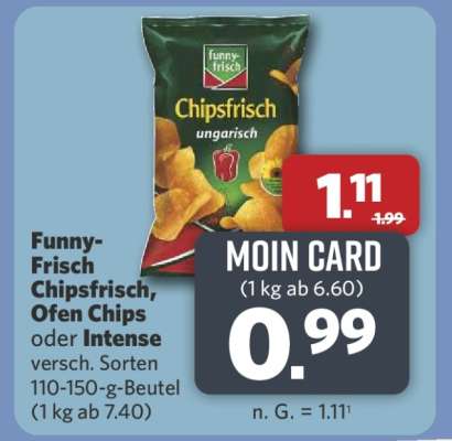Funny-Frisch Chipsfrisch, Ofen Chips oder Intense