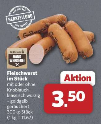 Fleischwurst im Stück