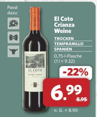 El Coto Crianza Weine
