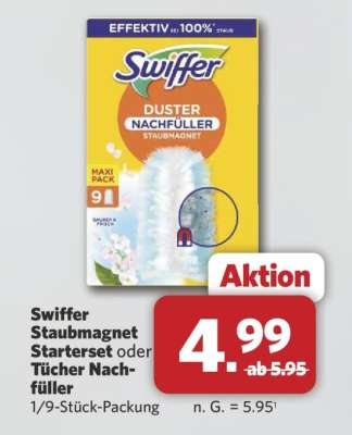 Swiffer Staubmagnet Starterset oder Tücher Nachfüller