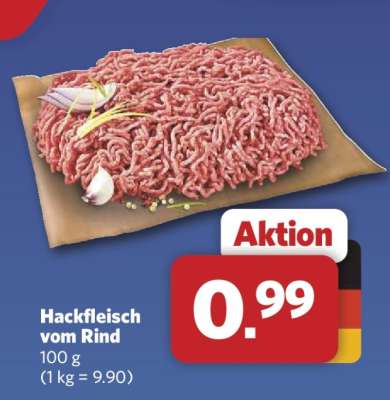 Hackfleisch vom Rind