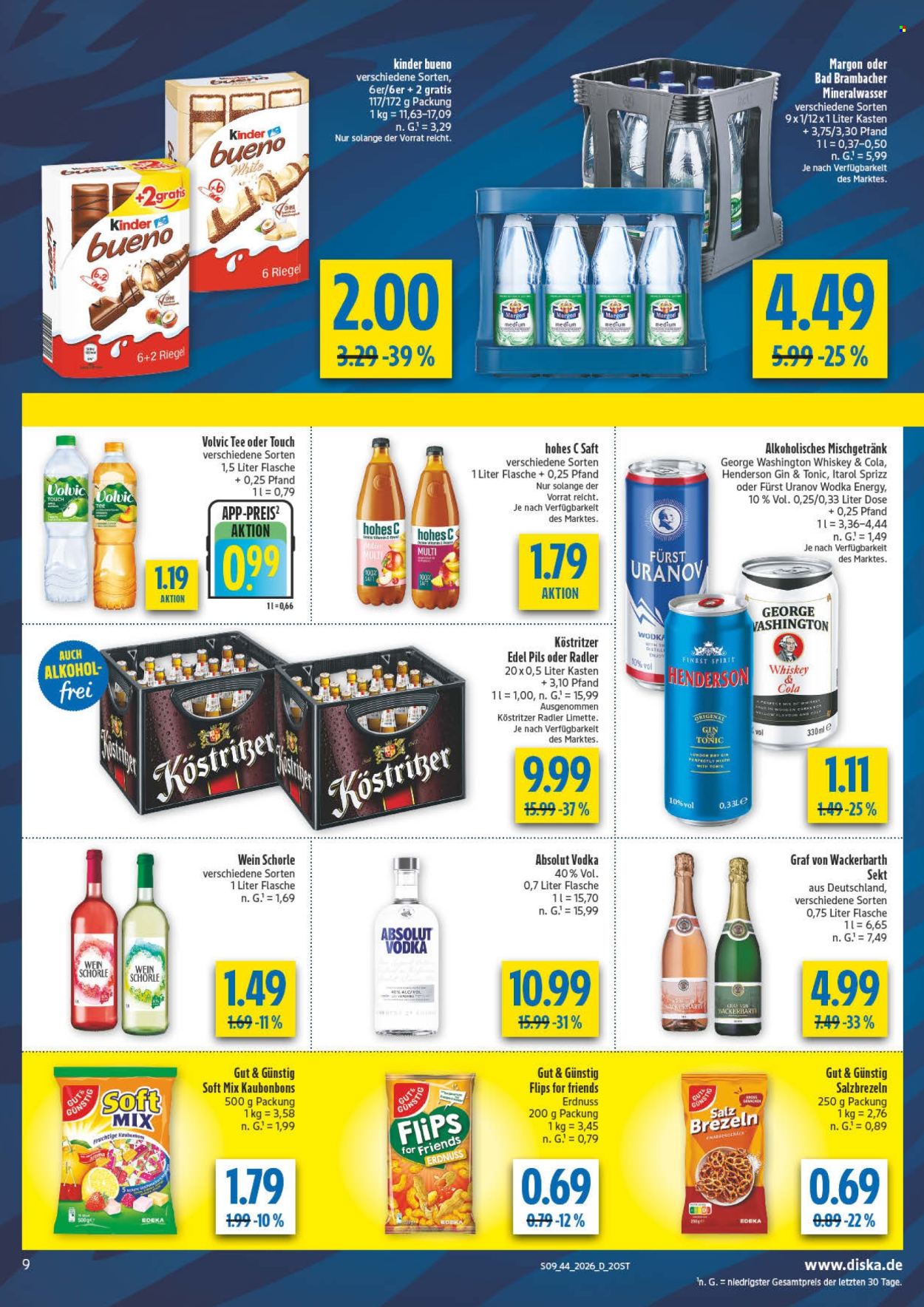Diska Prospekte  - 26.10.2026 - 31.10.2026. Seite 9