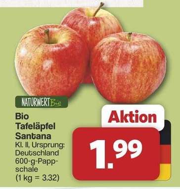 Bio-Tafeläpfel 'Santana'
