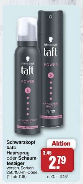 Schwarzkopf Taft Haarspray oder Schaumfestiger
