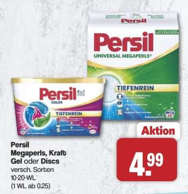 Persil Megaperls, Kraft Gel oder Discs
