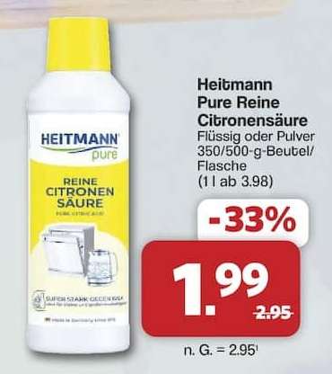 Heitmann pure Reine Citronensäure