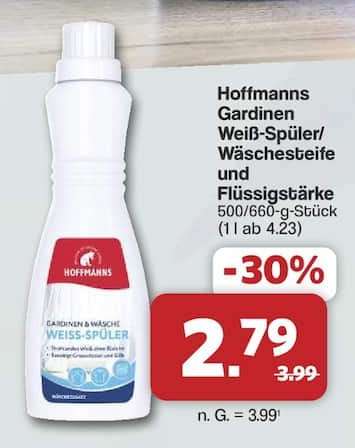 Hoffmanns Gardinen Weiß-Spüler/Wäscheseife und Flüssigstärke