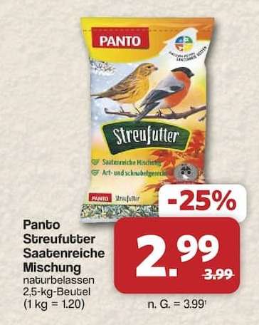 Panto Streufutter Saatenreiche Mischung