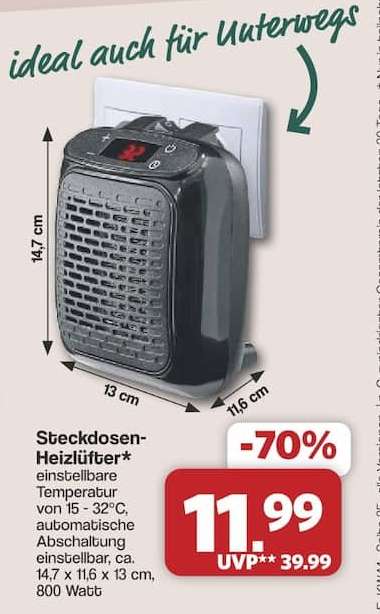 Steckdosen-Heizlüfter