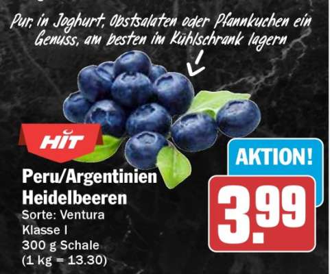 Peru/Argentinien Heidelbeeren