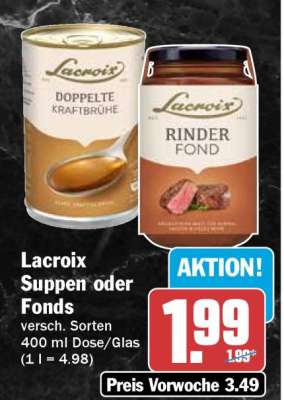 Lacroix Suppen oder Fonds