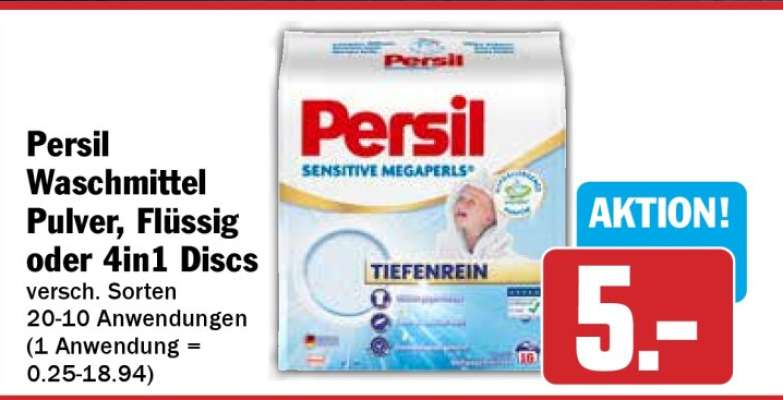 Persil Waschmittel Pulver, Flüssig oder 4in1 Discs