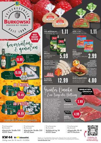 Prospekte Edeka - 26.10.2026 - 31.10.2026.