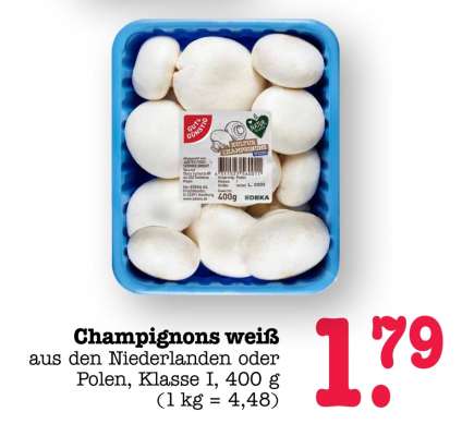 Champignons weiß