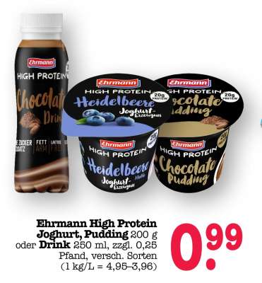 Ehrmann High Protein Joghurt / Pudding