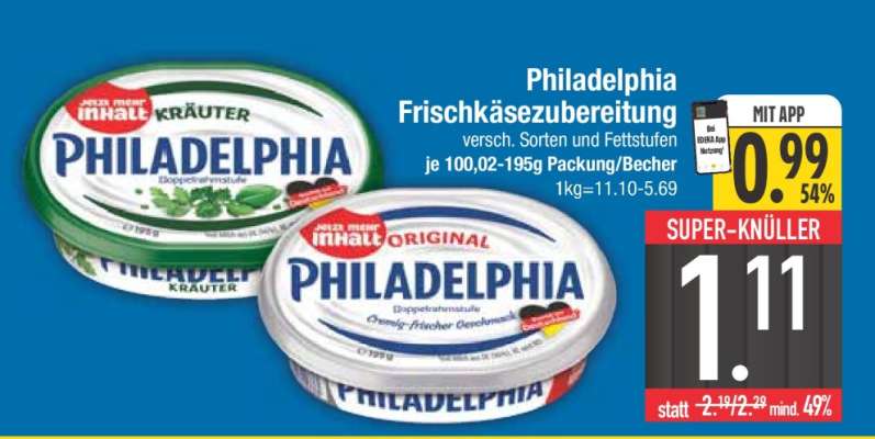 PHILADELPHIA Frischkäsezubereitung